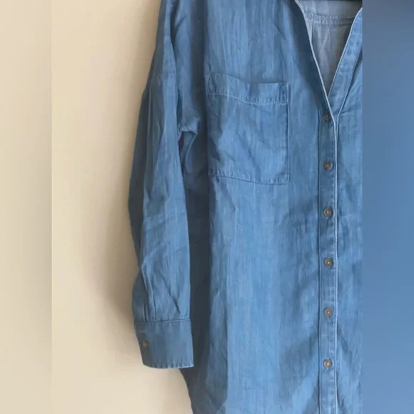 Lou & Grey Soft Denim Button Up Top - Picture 2 of 8